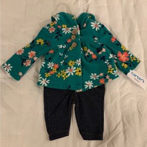 Carter’s Fleece jacket with pants